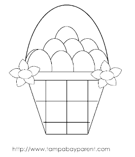 Easter Egg Basket Coloring Pages