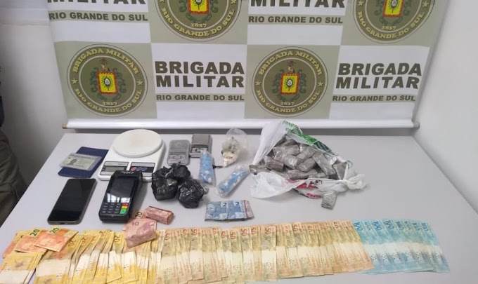 Brigadianos do 17º BPM realizam três prisões por tráfico de drogas em Gravataí