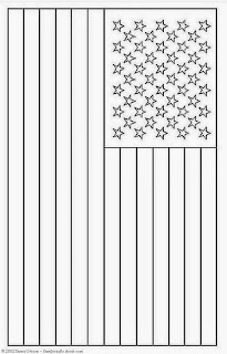 Download american flag coloring page for preschool | FCP