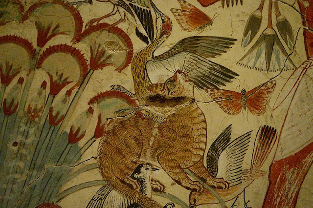 Cat, Tomb of Nebamun, British Museum