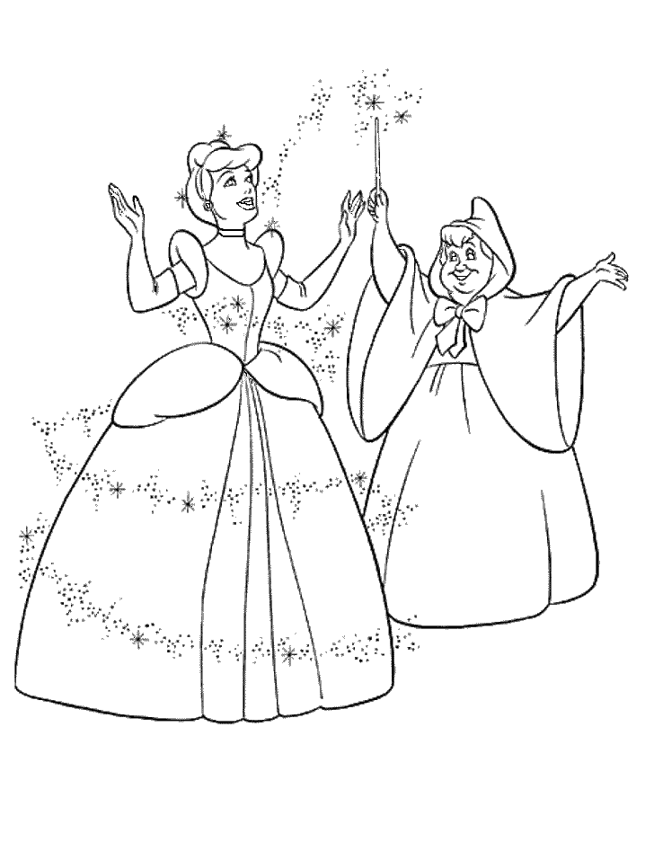 Cinderella Coloring Pages For Kids