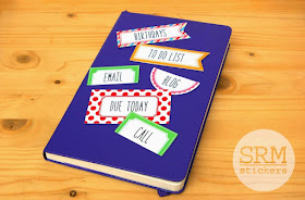 SRM Stickers Blog - Reusable Laminated Planner Tags by Lorena - #planner #labels #stickers #srmpress #srmstickers #DIY