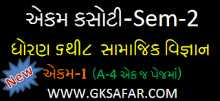STD 6 TO 8 UNIT TEST S.S-SEM-2 UNIT -1