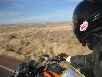 Petrified Forest, motorcycle ride, road, national park, trip