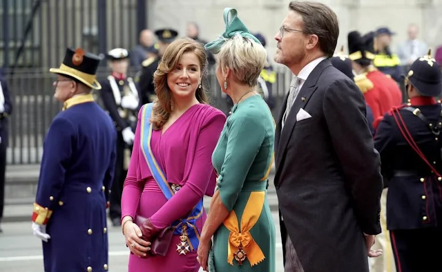 Queen Maxima wore a coat by Claes Iversen. Crown Princess Amalia, Princess Alexia and Princess Laurentien