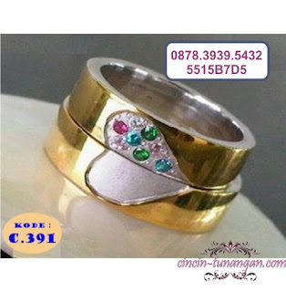 cincin emas love no 391