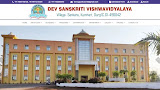 Dev Sanskriti Vishwavidyalaya Course Details, Admission CURRENT_YEAR, Exam and Complete Details