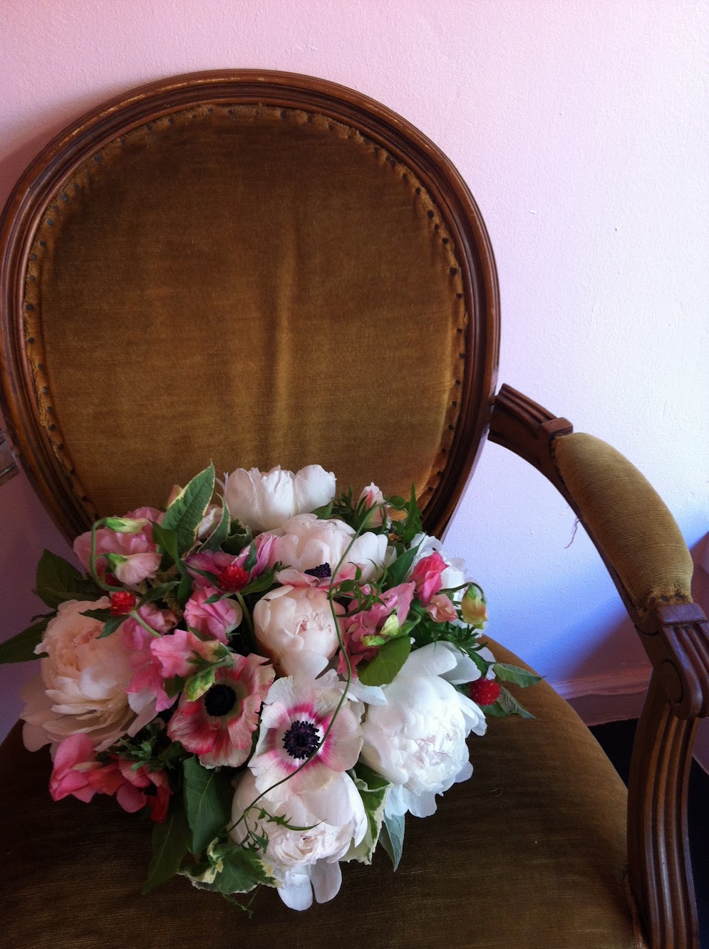 The silk wedding flowers