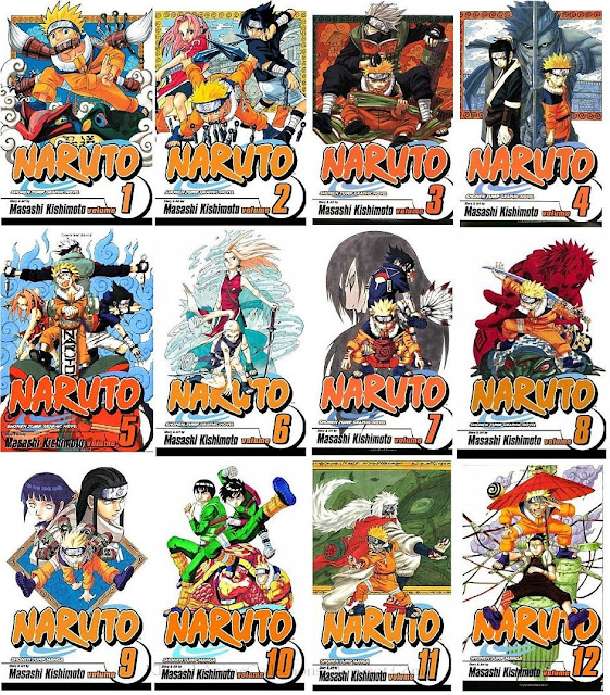 naruto manga cover 1 - 12 