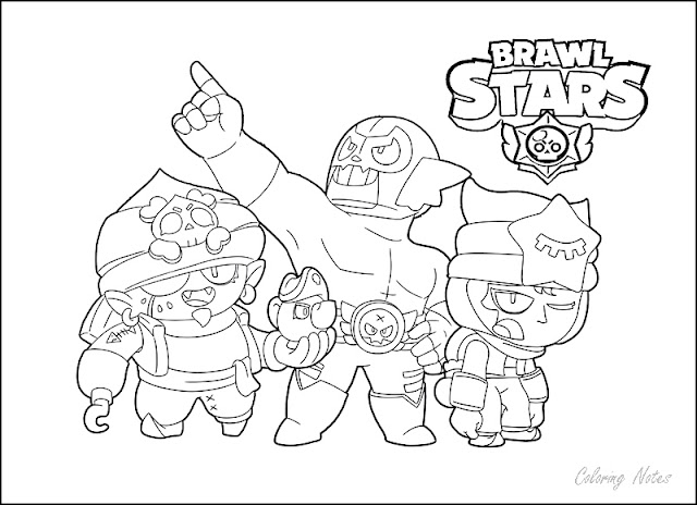 Brawl Stars, Coloring Pages