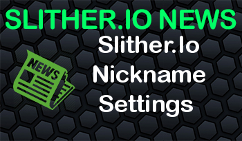 SLITHER.IO NICKNAME SETTINGS