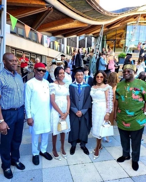 Strike: Nigerians Blast Governor Nyesom Wike As His Son Graduates From UK University