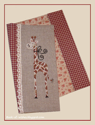 embroidery, cover, Gigi la girafe Tralala