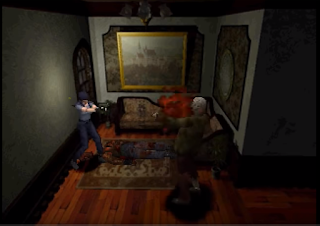 Screenshot de Resident Evil sur Playstation.