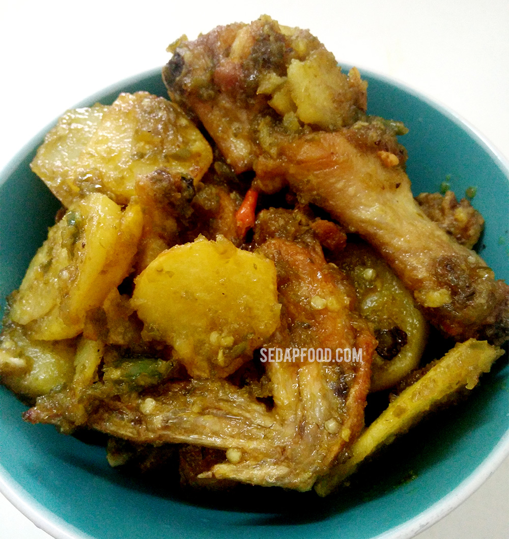 Resepi Ayam Goreng Masak Sambal Berlada Hijau