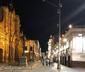 Old town Quito at Night