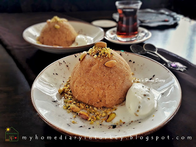 İrmik Helvası. Classic recipe Turkish Semolina Sweets (Halva sweets). With video | Çitra's Home Diary.  #halvahrecipe #halva #semolinarecipes #selmolinahalva #turkishdessert #turkishdelight #turkishcuisine #resepmasakanturki #irmikhelvası #dessertidea