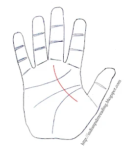 Line From Lower Mars To Saturn Mount - Palmistry