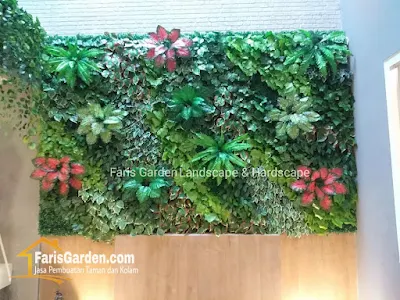 Jasa Vertical Garden Bali Denpasar | Tukang Taman Vertikal Asli & Vertical Sintetis di Bali