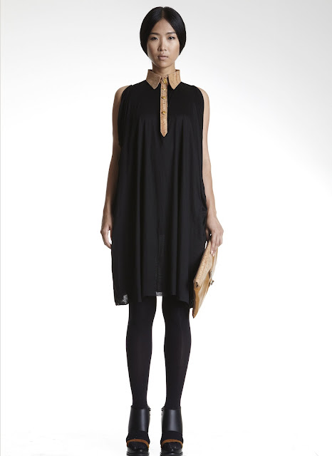 Black dress from the new max.tan SS13 collection