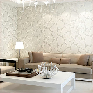 contoh wallpaper dinding kamar tamu