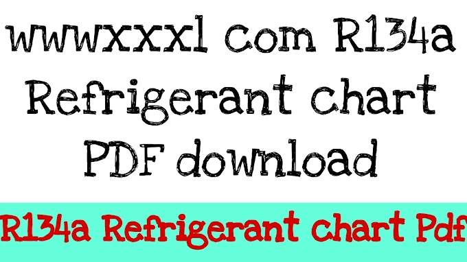 wwwxxxl com R134a Refrigerant chart PDF download