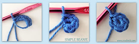 how to crochet a simple beanie, beanies, hats, photo tutorial,