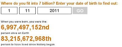 7 Billion People | What's Your Number ?