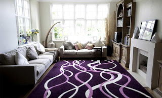 Violet rug strip pattern