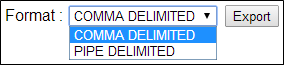 export data from sql server to comma delimited file