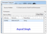 firmware selector flashtool sony xperia