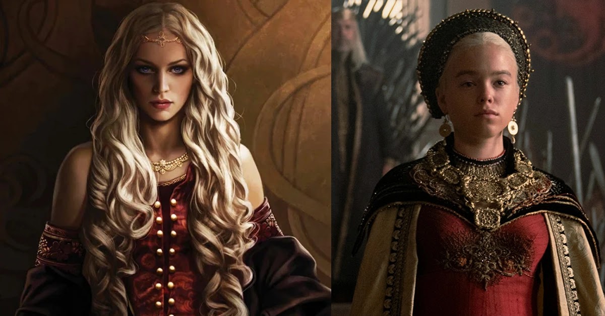 Como seria a aparência dos personagens de House of the dragon se fossem  fiéis aos livros?