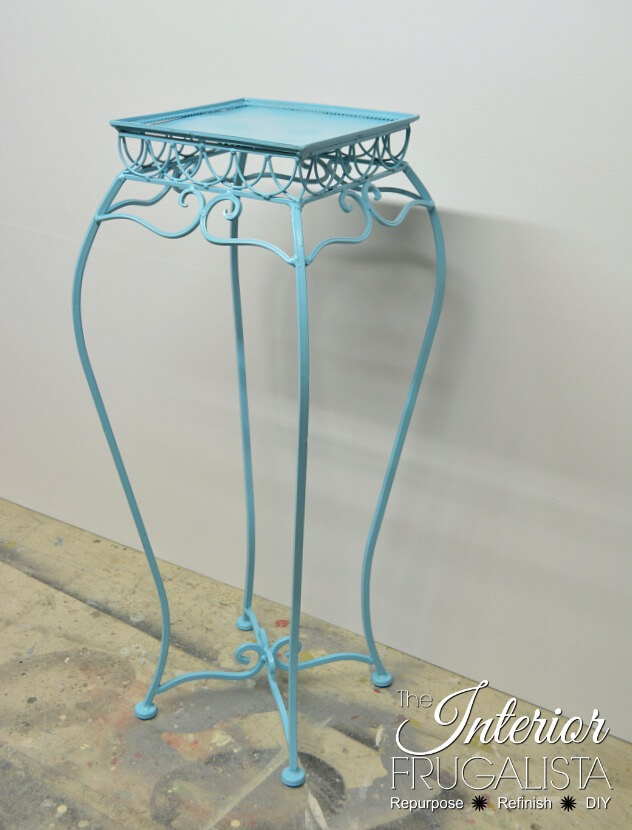 Plant Stand Table After White Glaze
