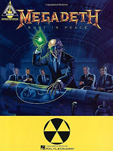 Megadeath Rust In Peace Guitar Recorded Version Gtr Tab Book