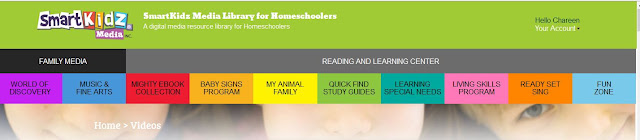  SmartKidz Media Library for Homeschoolers Menu