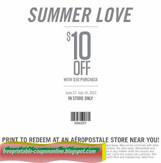 Free Printable Aeropostale Coupons