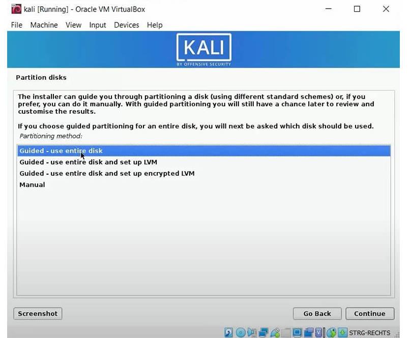how to install kali linux on windows 10