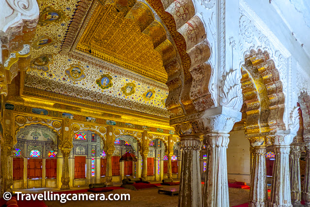 Mehrangarh derives its name from "Mihir", which means the Sun, which was the chief deity of the Rathore clan. The fort itself, though started by Maharaja Rao Jodha, was in continuous state of development with each new Maharaja adding more sections to it. And therefore, you will find the signs of various styles of architecture as they gained and lost popularity over the centuries.