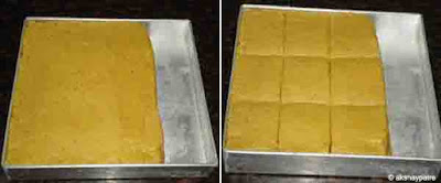 Besan khawa barfi - step 6