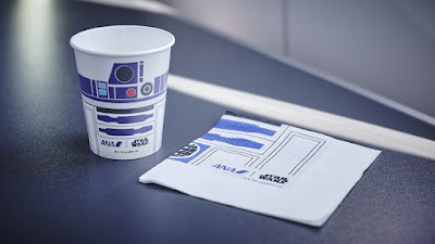 R2-D2 ANA JET cup and napkin