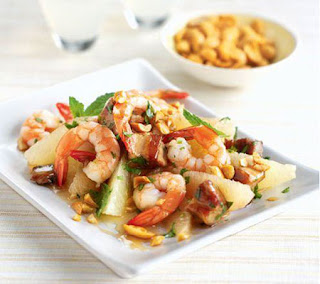 peanut, pomelo and prawn salad recipe