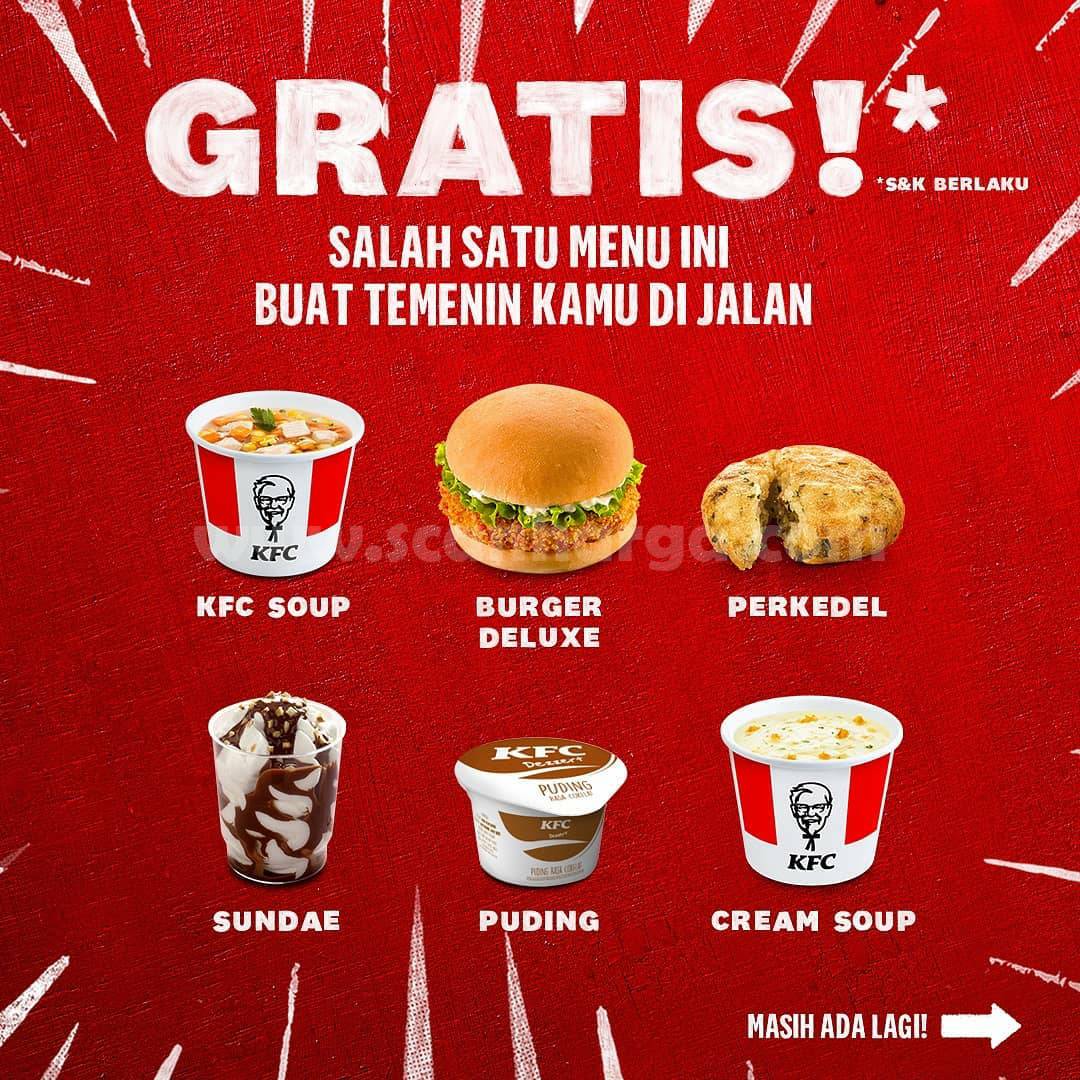 Promo KFC Drive Thru: GRATIS 1 menu Goceng tiap Beli 9 Potong Ayam 2