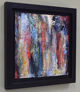 square textural abstract painting