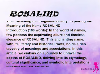 meaning of the name "ROSALIND"