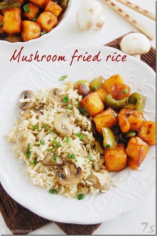Mushroom fried rice