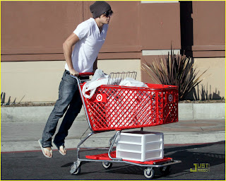 zac efron shopping at target