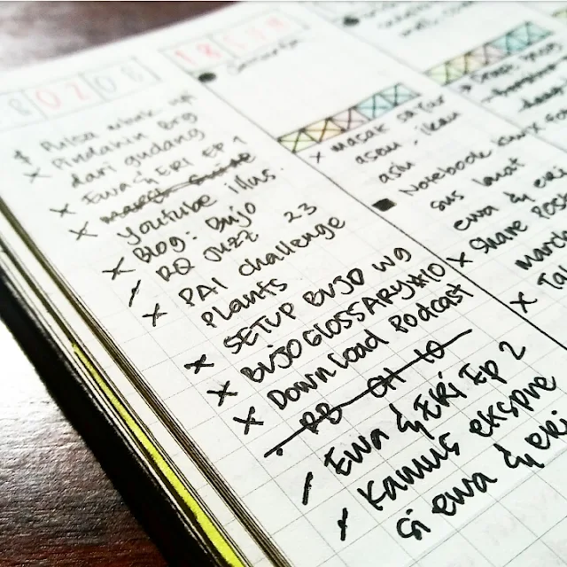 Weekly Goal in Bullet Journal by ewafebri