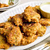 Asparagus Pakoras With Lemony Yogurt Sauce