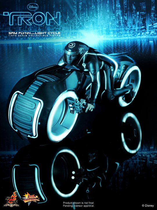 Tron Legacy Sam Flynn Light Cycle in 1 6 by Hot Toys Email ThisBlogThis