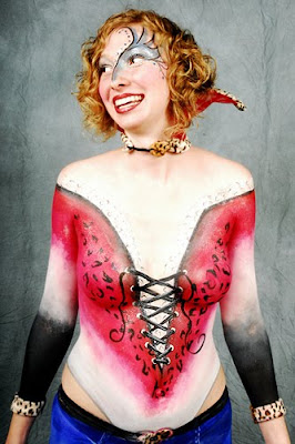 Perfect  Art Body Painting Made with a Sophisticated Tools Paint